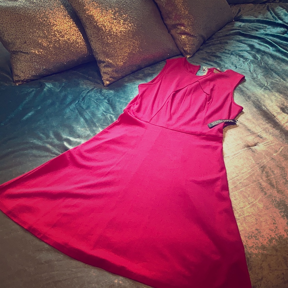 Pink professional work office summer dress